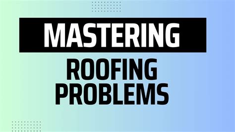 Mastering Roofing Problems Your Trusted Roofing Experts Roof Repair