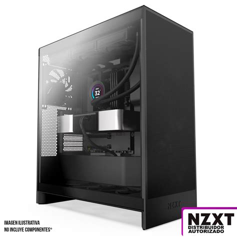 Gabinete NZXT H7 FLOW Negro Versión 2024 Cristal Templado ATX