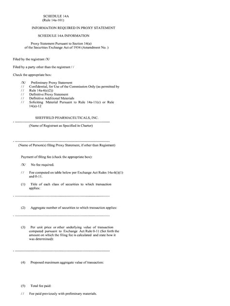 Fillable Online Filed By The Registrant X Filed By A Party Other