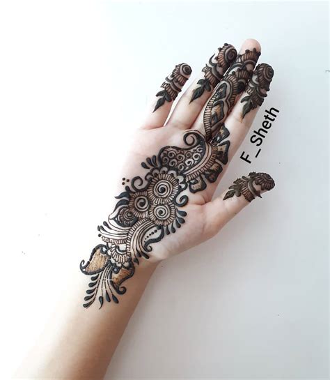 Mehndi Designs for Front Hand in Arabic Style - K4 Fashion