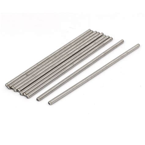 Uxcell M X Mm Stainless Steel Fully Threaded Rod Bar Studs