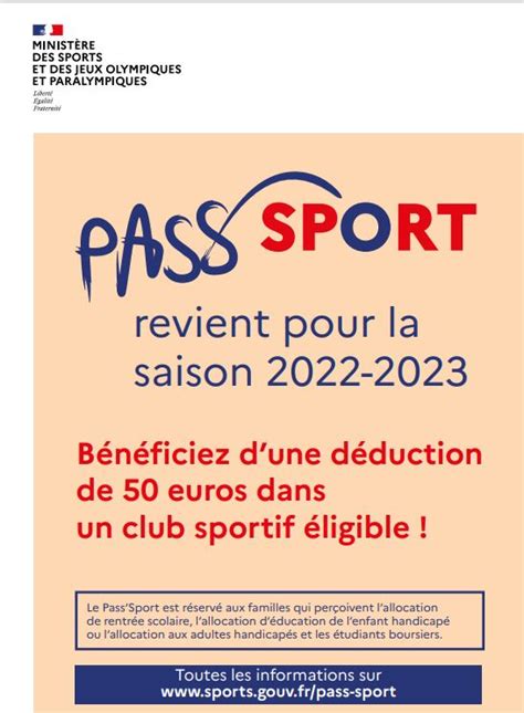 Le Pass’sport Aide Financière De 50 Euros Serquigny Site Officiel De La Mairie Serquigny