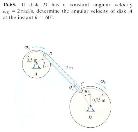 If Disk D Has A Constant Angular Velocity Omega D