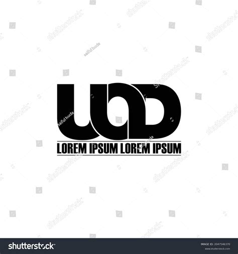 Uod Letter Monogram Logo Design Vector Stock Vector (Royalty Free) 2047546370 | Shutterstock