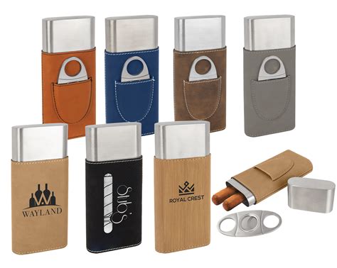 Personalized Cigar Case with Cutter