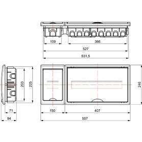 Caja Distribucion Empotrar Precintables Solera Arelos Pf