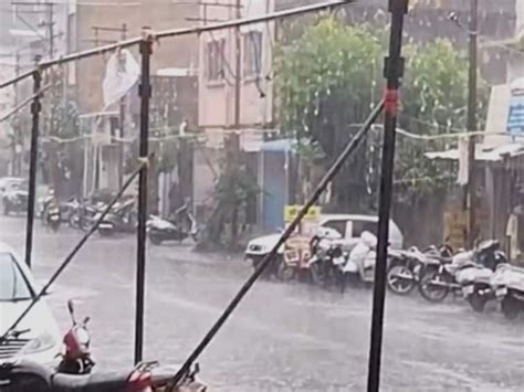 Heavy Rain For Half An Hour In The City Of Sangli City Sangli Rain