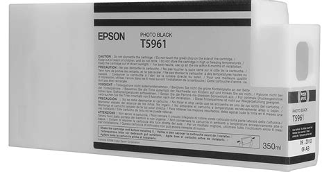 Epson T596100 Photo Black UltraChrome HDR Ink Cartridge T596100