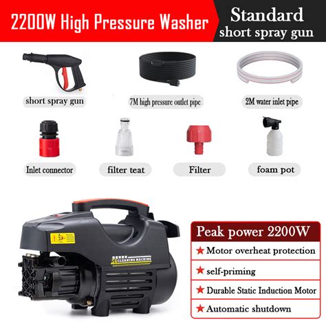 Avashin 3600w 200bar Car High Pressure Washer With Water Pressure Gauge