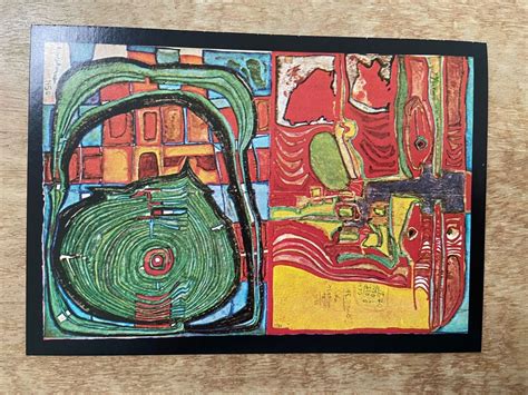 AK Kunstkarte Hundertwasser Neu Spiral Weinender Mann 1960 Kaufen Auf