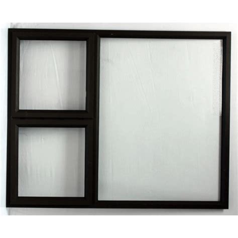 Window Frame Aluminium Ptt1512 Charcoal Clear Left Hand Valuwin Cashbuild