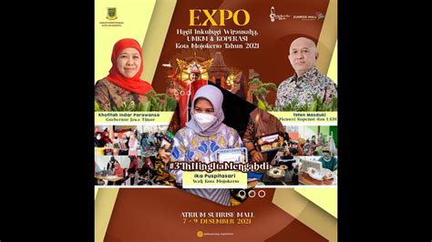 Pembukaan Expo Hasil Inkubasi Wirausaha Umkm Koperasi Kota Mojokerto