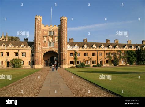 The Great Gate Entrance In To Great Court Trinity College Cambridge