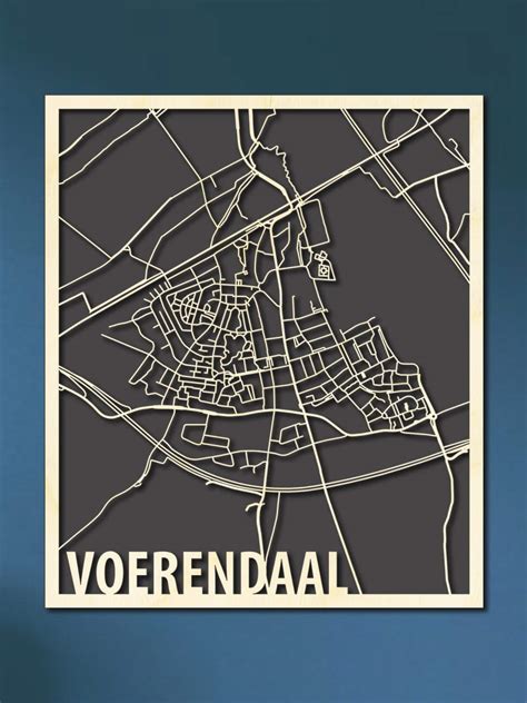 Citymap Voerendaal Kopen Hout Kado Nl