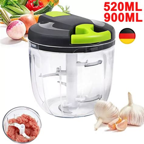 900 520ML HAND BLENDER Manual Meat Grinder Food Chopper Mincer Mixer