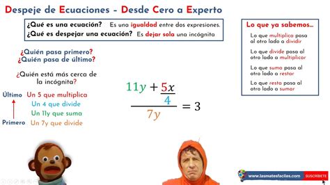 Aprende A Despejar Ecuaciones Parte 6 Desde Cero A Experto YouTube