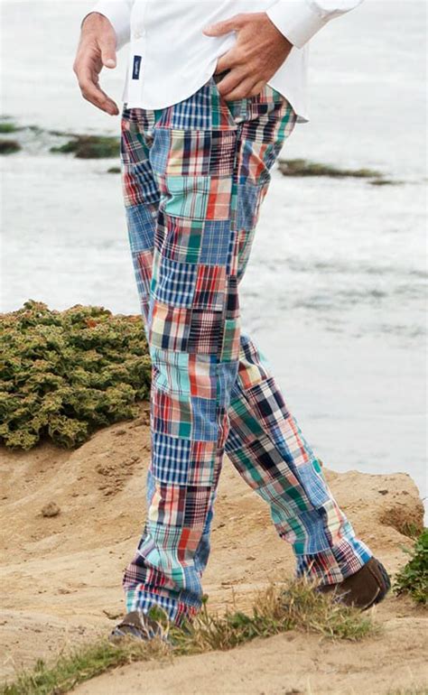 Classic Madras Patchwork Pants