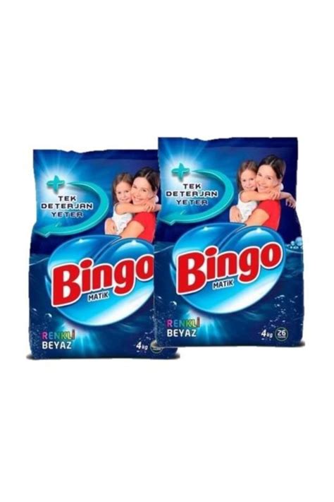 Bingo Renkli Beyaz Toz Ama R Deterjan Kg Li Set Kg Fiyat