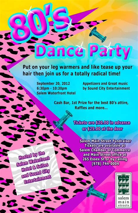 80’s Dance Party Fundraiser – Salem Main Streets