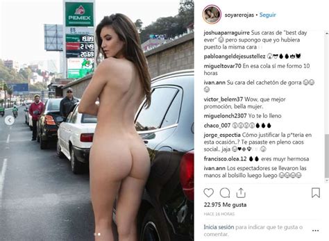 Modelo Se Desnuda En Cdmx Durante Fila Para Cargar Combustible