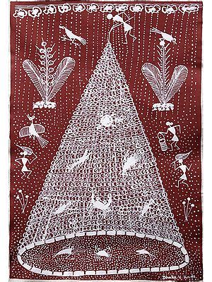 Ploughing And Cultivation Warli Art Painting Exotic India Art