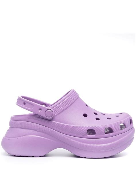 Crocs Bae Platform Clogs In Purple Lyst