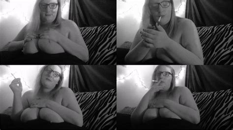 Big Tit Bbw Smokes A Cigarette Topless Mp Fetish Palace Of Leia