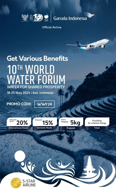 Garuda Indonesia Siapkan Kursi Penerbangan Gelaran World Water