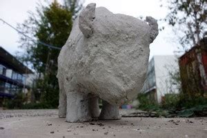 Beton Skulptur Bison skulpturkunst ch Zürich