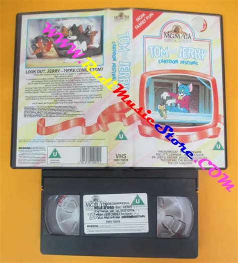 VHS FILM TOM AND JERRY CARTOON FESTIVAL 1986 Uk Animazione Inglese