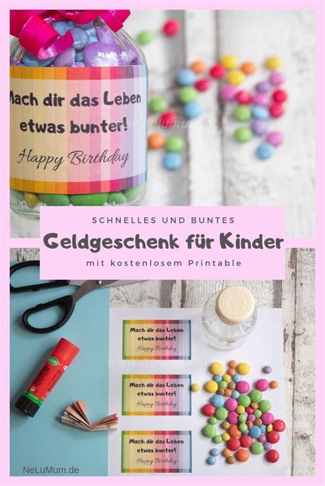 Schnelles Geldgeschenk Zum Kindergeburtstag Schritt F R Schritt