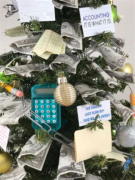 Large Accountant Themed Christmas Tree Etsy