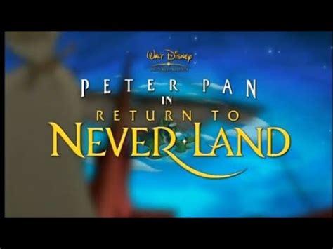 Peter Pan In Return To Never Land Trailer Treasure Planet