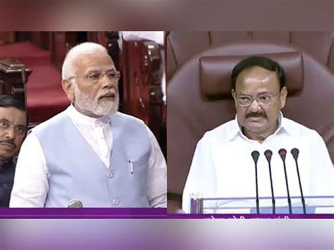 Parliament Session House Bids Chairman Venkaiah Naidu Farewell Pm