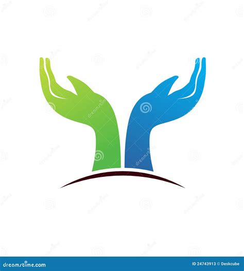 Hope hands logo stock vector. Image of help, illustration - 24743913