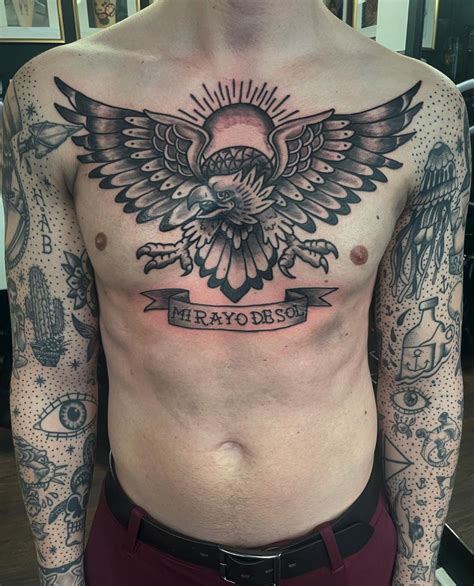 Details More Than 72 Traditional Eagle Chest Tattoo Best In Coedo Vn