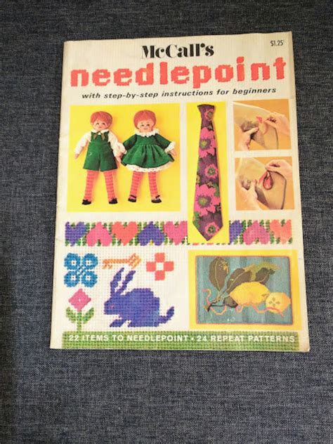 1971 Mccall S Needlepoint Step By Step Instructions Etsy