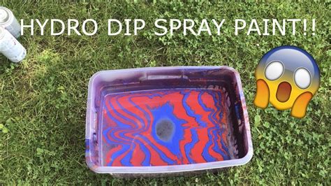 How To Hydro Dip Using Only Spray Paint Youtube