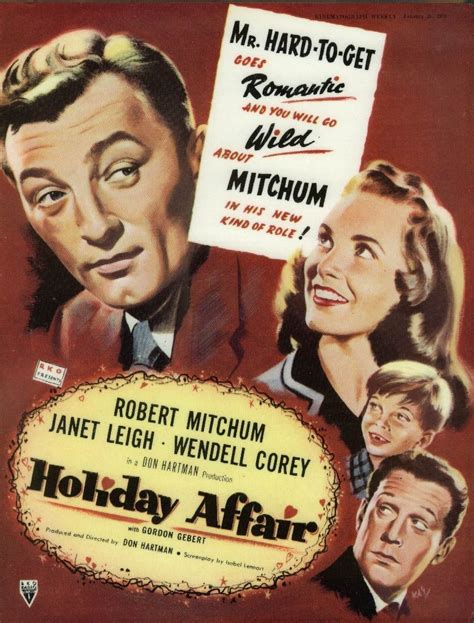 Holiday Affair 1949 Mitchum Janet Leigh Movies