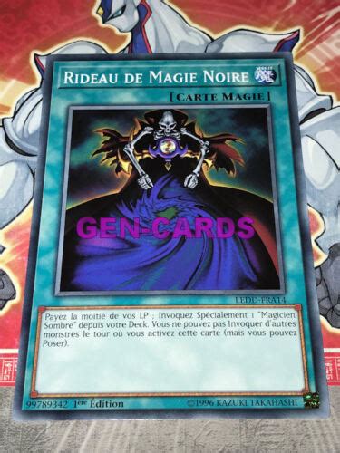 Carte Yu Gi Oh Rideau De Magie Noire Ledd Fra X Ebay