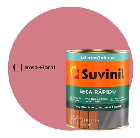 Tinta Acetinada Seca R Pido Ml Suvinil Rosa Floral