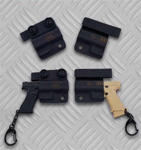 Black Gun Heygun Glock 45 Pistol Plastic Detachable Creative Handicraft Collection Key Chain