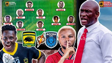 This Kotoko Lineup Will Defeat Accra Lions Hands Down Time For Revenge