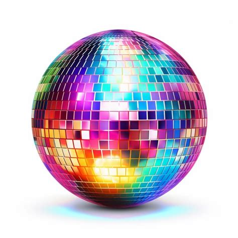 Premium Photo A Close Up Of A Disco Ball With A Bright Reflection On