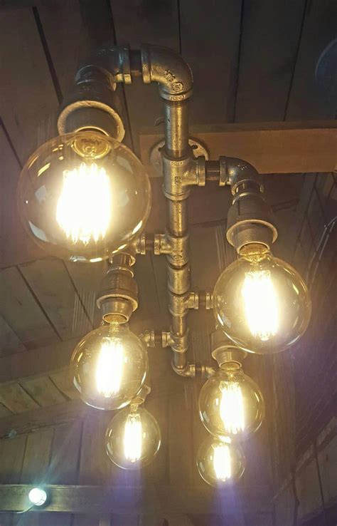 Rustic Industrial Lighting Chandelier UL LISTED GALVANIZED - Etsy