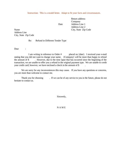 Deposit Refund Request Letter Sample