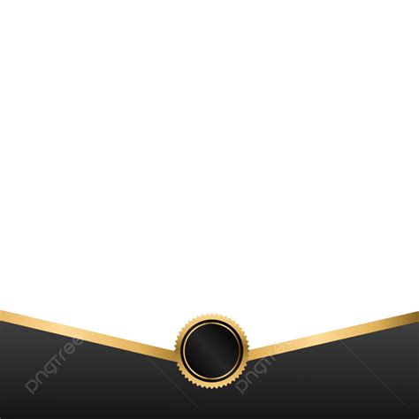 Black And Gold Certificate Frame Social Media Border, Certificate, Borders, Black Gold PNG and ...