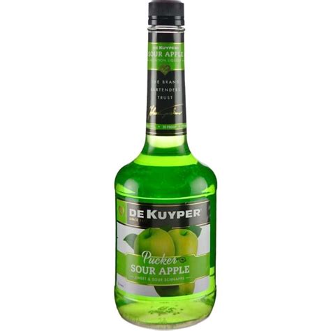 Dekuyper Sour Apple Pucker 750 Ml Bottle