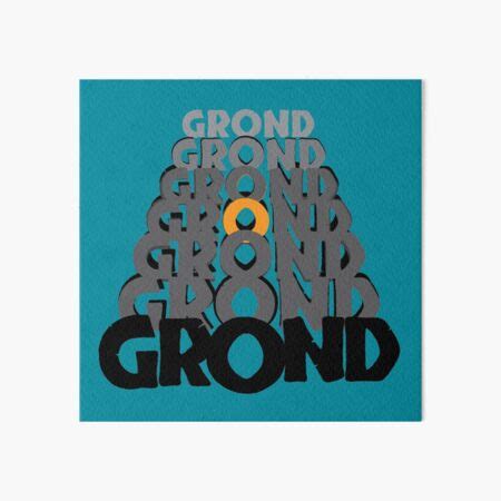 "Grond Grond Grond" Art Board Print for Sale by skocartwork | Redbubble