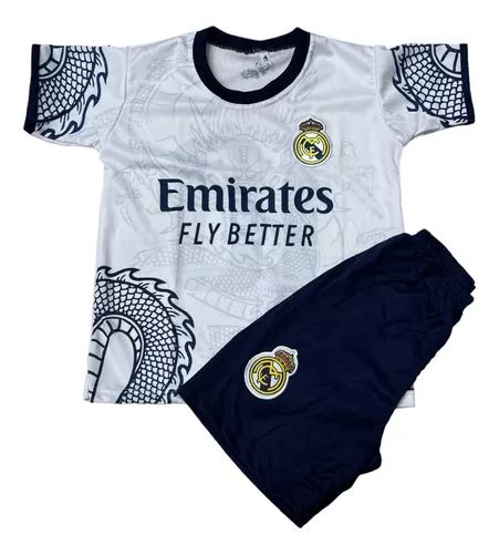 Conjunto Infantil E Juvenil De Futebol Real Madrid Dragão